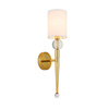 Lampa ścienna DAMA złota 52 cm