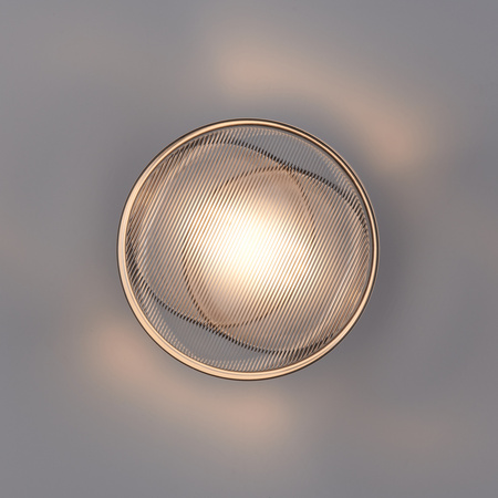 Lampa ścienna CARMELLO LED transparentna czarna 13,5 cm