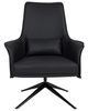 Fotel VICTOR czarny - PU, metal