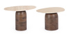 BIZZOTTO zestaw stolików YANISHA brązowy
