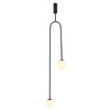 Lampa wisząca LOOP czarna 123 cm