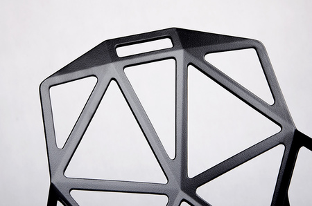 Krzesło SPLIT PREMIUM czarne - aluminium