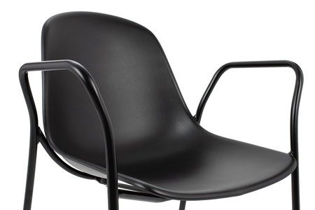 Krzesło RESOL ARM czarne - polipropylen, metal