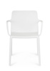BIZZOTTO krzesło ogrodowe CHLORIS ARM     białe