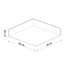 Plafon HORUS 55 szary