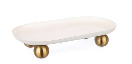 BIZZOTTO taca dekoracyjna DONYA 29 biała