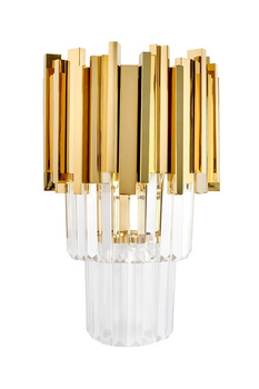 MOOSEE lampa ścienna IMPERIAL WALL GOLD   - stal, kryształ