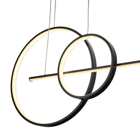 Lampa wisząca NEW AGE LED czarna 120 cm