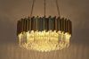 Lampa wisząca IMPERIAL GOLD 80 - stal, kryształ