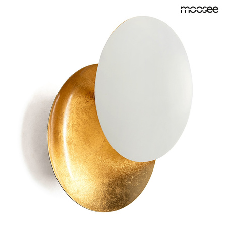MOOSEE lampa ścienna ECLISE złota / biała