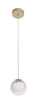 MAXLIGHT P0389 LAMPA WISZĄCA ZOE 1x1,5W ZŁOTA