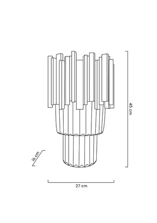 MOOSEE lampa ścienna IMPERIAL WALL GOLD