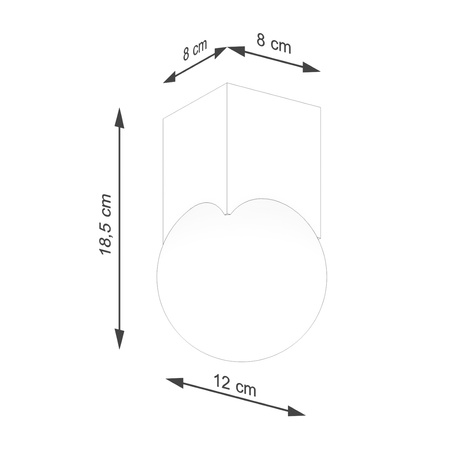Plafon SOLIS naturalne drewno