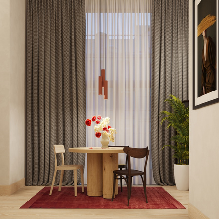 Lampa wisząca LAGOS 3P ochra czerwona