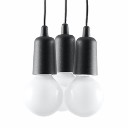 Lampa wisząca DIEGO 3 czarna