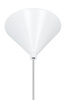 Lampa wisząca LUNA 40 biała - sznurek konopny