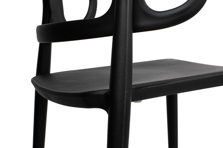 Krzesło MARCUS czarne - polipropylen