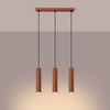 Lampa wisząca LAGOS 3L ochra czerwona