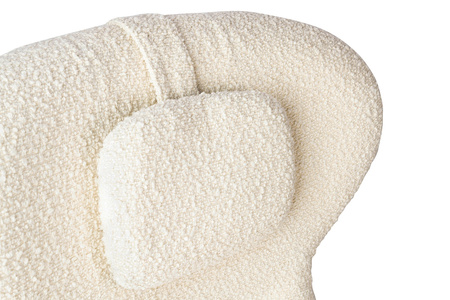 Fotel TEDDY GRAND z podnóżkiem beżowy - stal