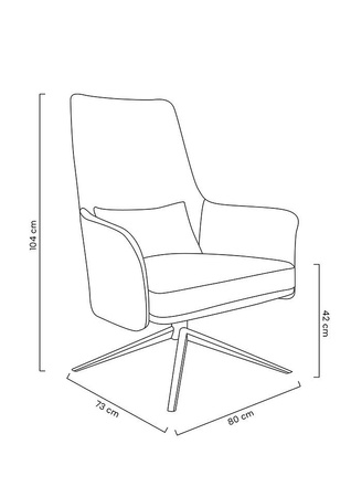 Fotel VICTOR czarny - PU, metal