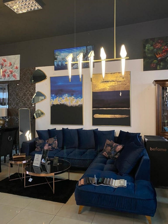 Lampa wisząca LORO 5 złota - LED