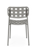 BIZZOTTO krzesło ogrodowe CLOVER szare