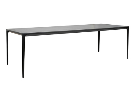 Stół SLIM 240x100 czarny - ceramiczny marmur, aluminium