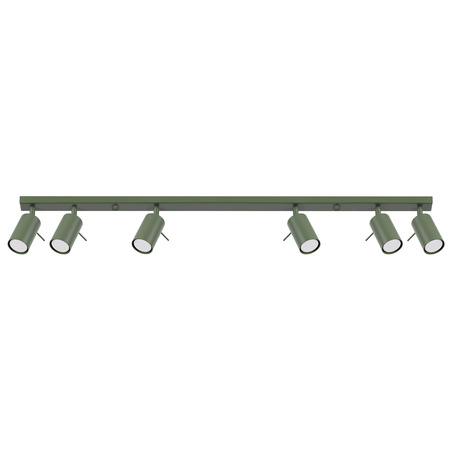 Plafon RING 6L zielony oliwkowy