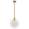 Lampa wisząca MARBLE LED marmurowo złota 30 cm