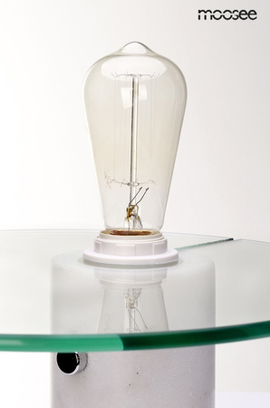 MOOSEE lampa stołowa PEAK MARBLE - marmur, metal, szkło