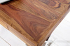 INVICTA biurko ELEMENTS 120 cm Sheesham - lite drewno palisander, metal