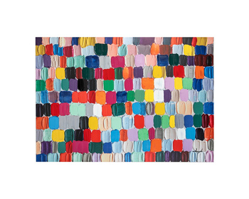 KARE obraz TOUCHED COLORFUL DOTS 200x140  cm