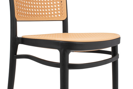 Krzesło WICKY czarne - polipropylen