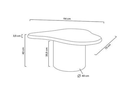 Stolik Rene 1 mikrocement
