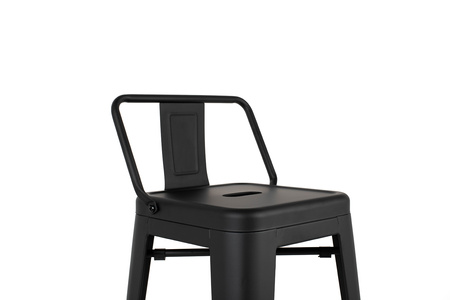 Krzesło barowe TOWER BACK 76 (Paris) czarne