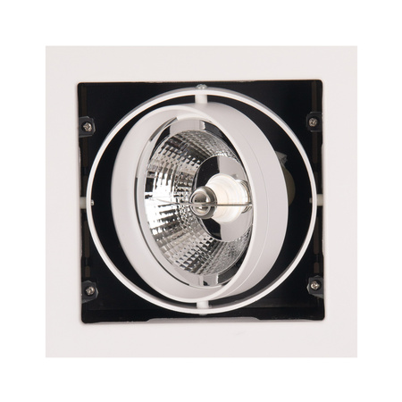 MAXLIGHT H0059 OPRAWA WPUSTOWA MATRIX I BIAŁA AR111 GU10 230V