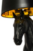 MOOSEE lampa podłogowa KOŃ HORSE STAND    S czarna - włókno szklane