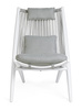 BIZZOTTO fotel ogrodowy ALOHA biały /     szary