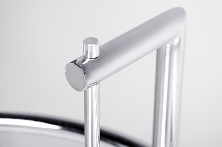 Stolik GREY chromowany - stal galwanizowana, szkło