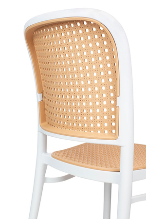 Krzesło WICKY białe - polipropylen