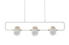 Lampa wisząca BLINK 3 biała - LED, metal