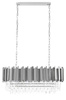 Lampa wisząca IMPERIAL LONG SILVER 90 - stal, kryształ