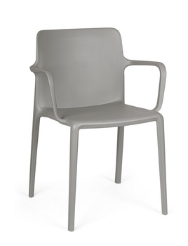 BIZZOTTO krzesło ogrodowe CHLORIS ARM szare