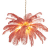 Lampa wisząca EMU  pióra różowe 100 cm