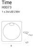 MAXLIGHT H0073 OPRAWA SCHODOWA  TIME KWADRATOWA IP54