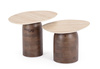 BIZZOTTO zestaw stolików YANISHA brązowy