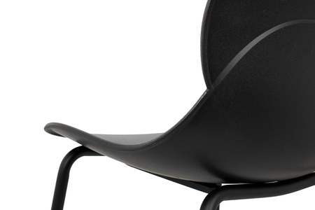 Krzesło ARIA czarne - polipropylen, metal