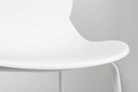 Krzesło ARIA białe - polipropylen, metal