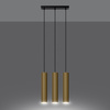 Lampa Wisząca LAGOS 3 złoty połysk