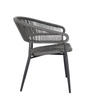 BIZZOTTO krzesło ogrodowe ALGAIDA szare